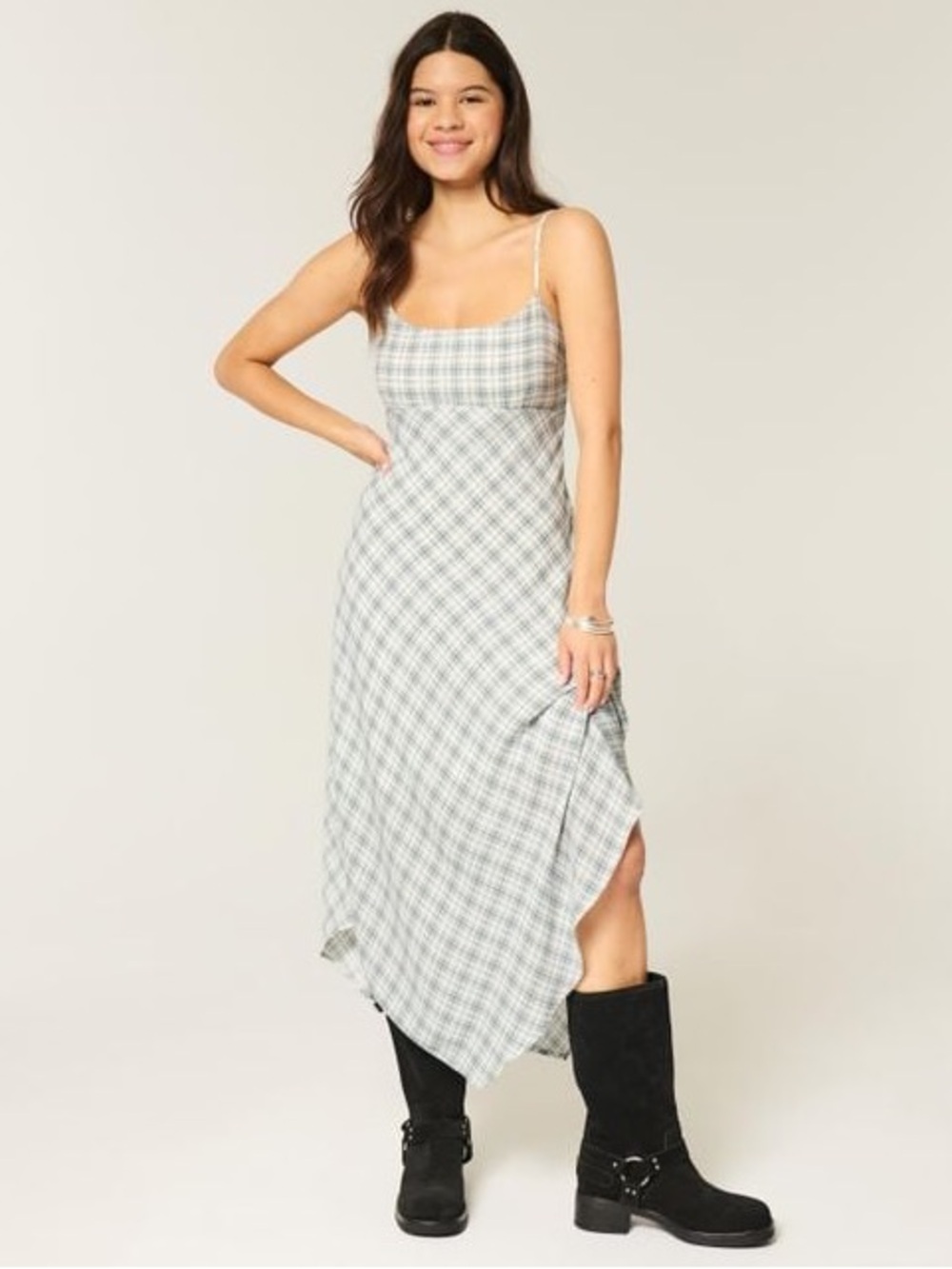 Hollister Asymmetrical Hem Midi Dress